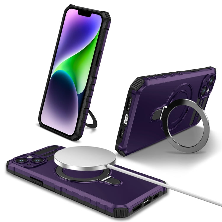 Avelena | iPhone 14 MagSafe Magnet Halter Handyhülle - Lila