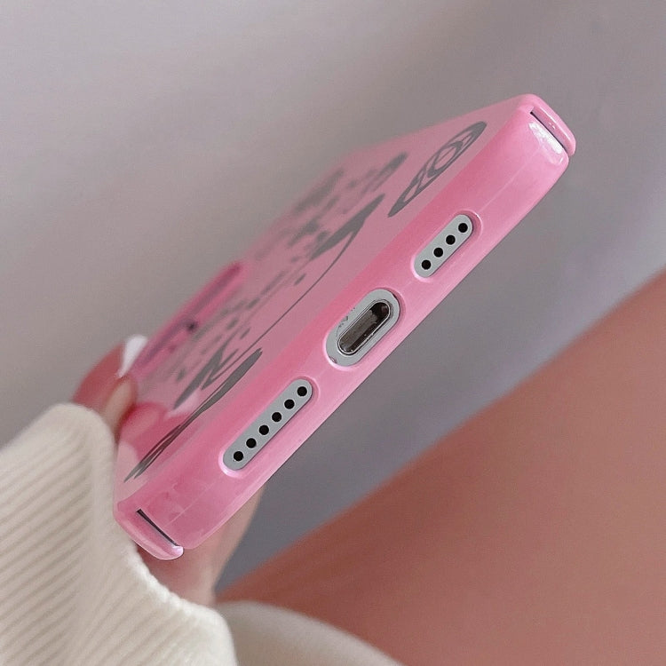 Avelena | Iphone 14 Plus Lackiertes Muster Pc Handyhülle - Einsamer Hund