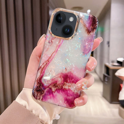 Avelena | Iphone 14 Plus Bunte Kristall Welle Tpu Handyhülle - Lila