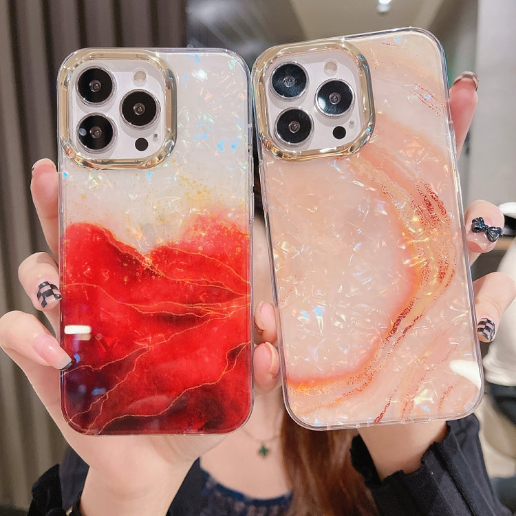 Avelena | Iphone 14 Plus Bunte Kristall Welle Tpu Handyhülle - Lila