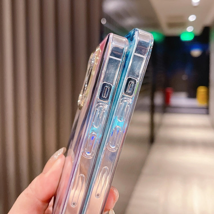 Avelena | Iphone 14 Plus Bunte Kristall Welle Tpu Handyhülle - Lila