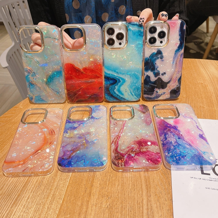 Avelena | Iphone 14 Plus Bunte Kristall Welle Tpu Handyhülle - Lila
