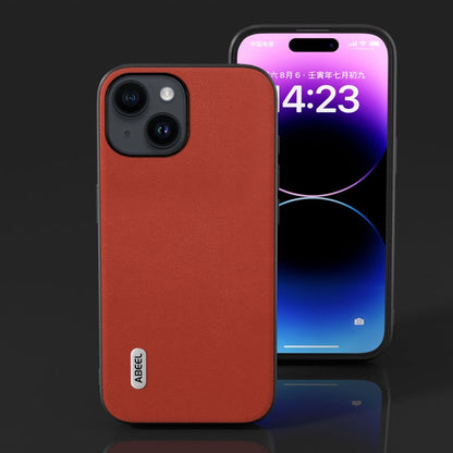 Avelena | Iphone 14 Plus Abeel Haze Texture Pu Handyhülle - Rot