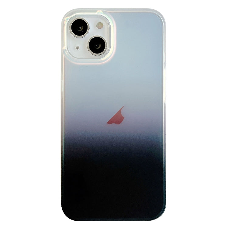 Avelena | iPhone 14 Doppelseitige IMD Laser Farbverlauf PC Telefonhülle - Schwarz