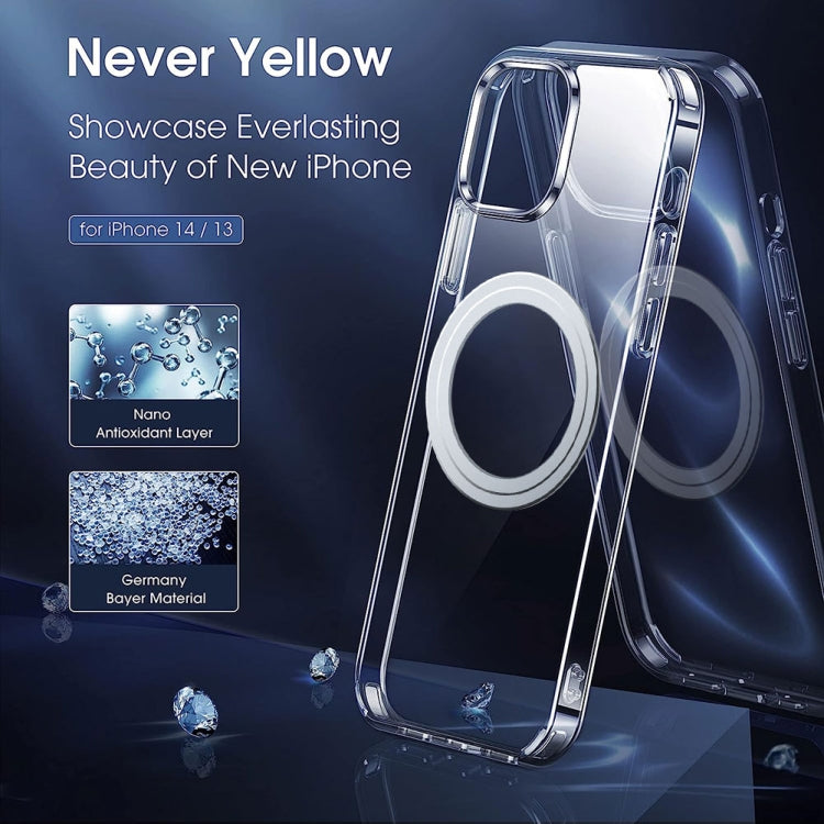 Avelena | iPhone 14 LK Crystal Clear MagSafe Magnet Telefonhülle - Transparent