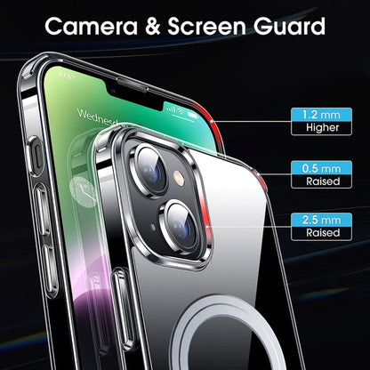 Avelena | iPhone 14 LK Crystal Clear MagSafe Magnet Telefonhülle - Transparent