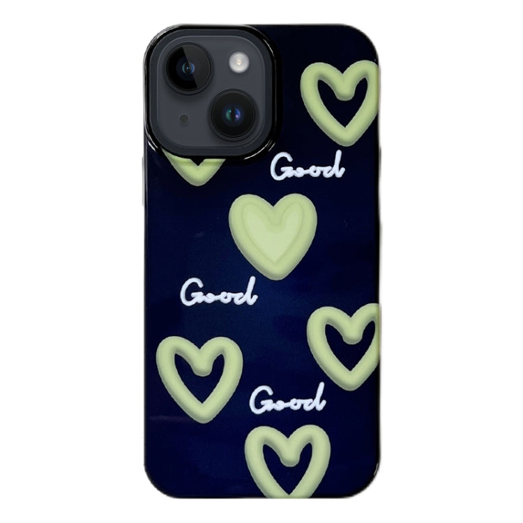 Avelena | iPhone 14 2 in 1 PC + TPU Stoßfeste Handyhülle - Herz