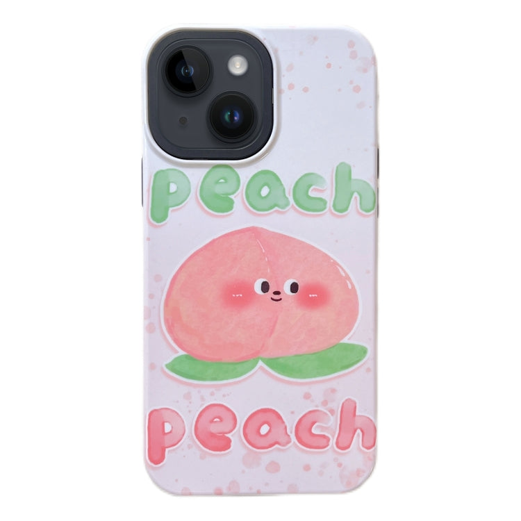 Avelena | iPhone 14 2 in 1 PC + TPU Stoßfeste Telefonhülle - Pfirsich