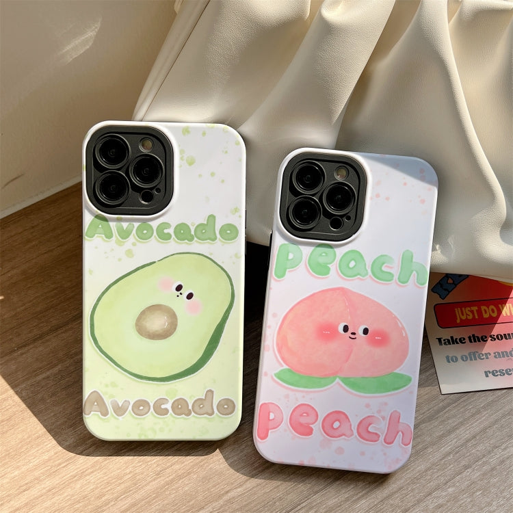 Avelena | iPhone 14 2 in 1 PC + TPU Stoßfeste Telefonhülle - Pfirsich