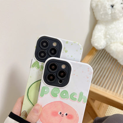 Avelena | iPhone 14 2 in 1 PC + TPU stoßfeste Handytasche - Bär
