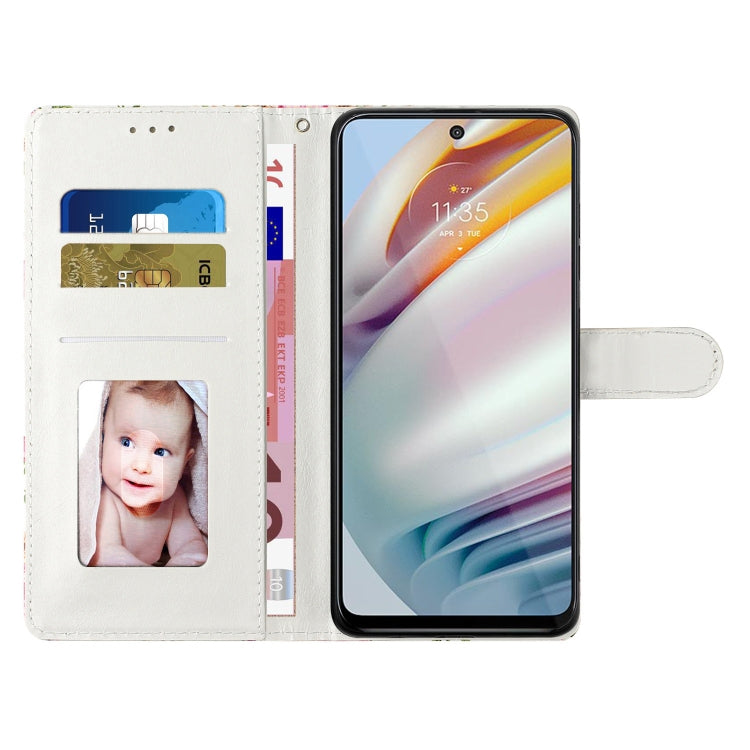 Avelena | iPhone 15 Bunt Zeichnen Leder Handyhülle - Weißer Wolf