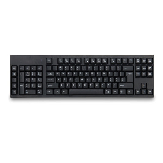 Avelena | Verdrahtete USB-Linkshänder-Tastatur mit Dual-HUB-Funktion (Schwarz)