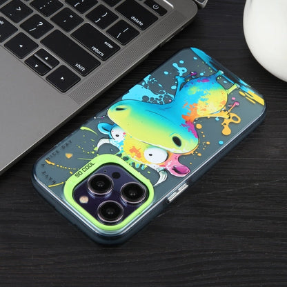 Avelena | iPhone 14 Tiermuster Ölmalerei Serie PC + TPU Handyhülle - Wolf
