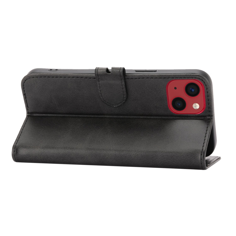 Avelena | iPhone 15 Prägung Happy Cat Muster Flip Leder Handyhülle - Schwarz