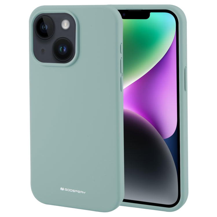 Avelena | iPhone 15 GOOSPERY SILIKON Seidenweich TPU Handyhülle - Hellgrün