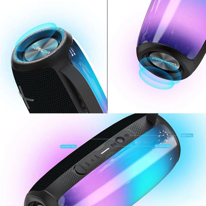 Avelena | HOPESTAR P40 Pro IPX6 Wasserdicht RGB Licht Tragbarer Bluetooth Lautsprecher (Arme Grün)