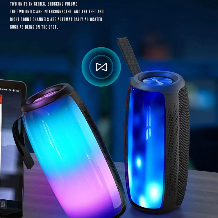 Avelena | HOPESTAR P40 Pro IPX6 Wasserdicht RGB Licht Tragbarer Bluetooth Lautsprecher (Arme Grün)
