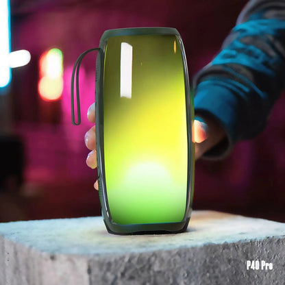 Avelena | HOPESTAR P40 Pro IPX6 Wasserdicht RGB Licht Tragbarer Bluetooth Lautsprecher (Arme Grün)
