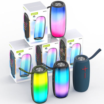 Avelena | HOPESTAR P40 Pro IPX6 Wasserdicht RGB Licht Tragbarer Bluetooth Lautsprecher (Arme Grün)