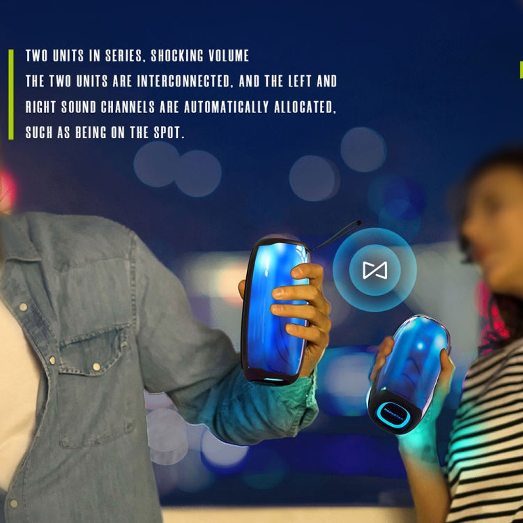 Avelena | HOPESTAR P50 IPX6 wasserdicht tragbarer RGB-Licht Bluetooth Lautsprecher (Blau)