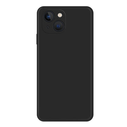 Avelena | iPhone 15 Imitation Liquid Silicone Handyhülle - Schwarz