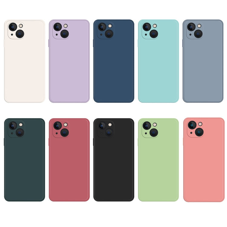 Avelena | iPhone 15 Imitation Liquid Silicone Handyhülle - Schwarz