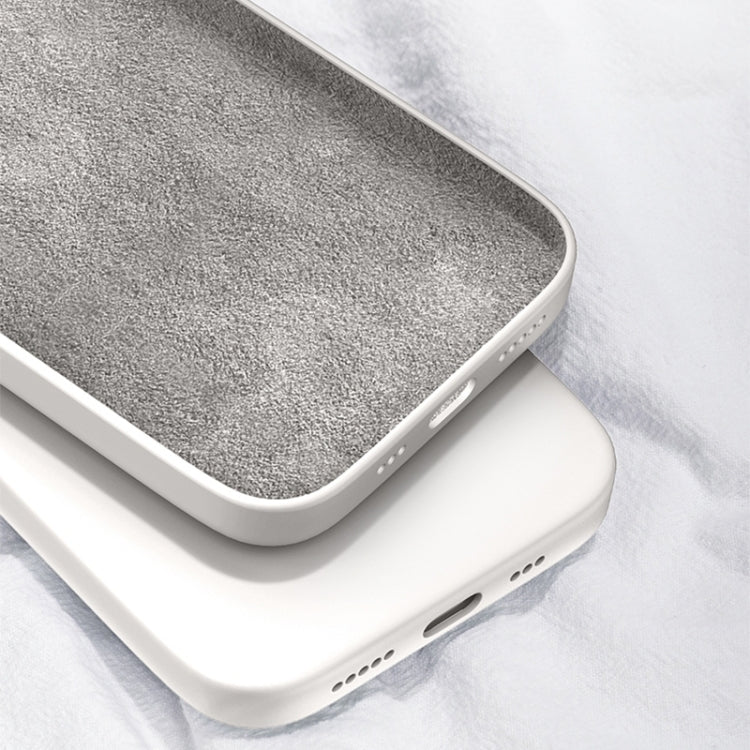Avelena | iPhone 15 Imitation Liquid Silicone Handyhülle - Schwarz
