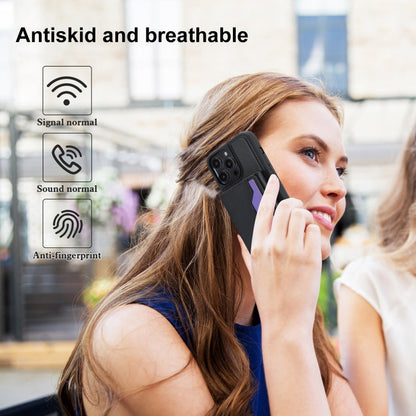 Avelena | Iphone 15 Pro Rfid Diebstahlschutz Abnehmbares Kartenetui Leder Handyhülle - Schwarz