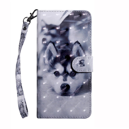 Avelena | Iphone 15 Pro 3D Bemalte Leder Telefonhülle - Husky