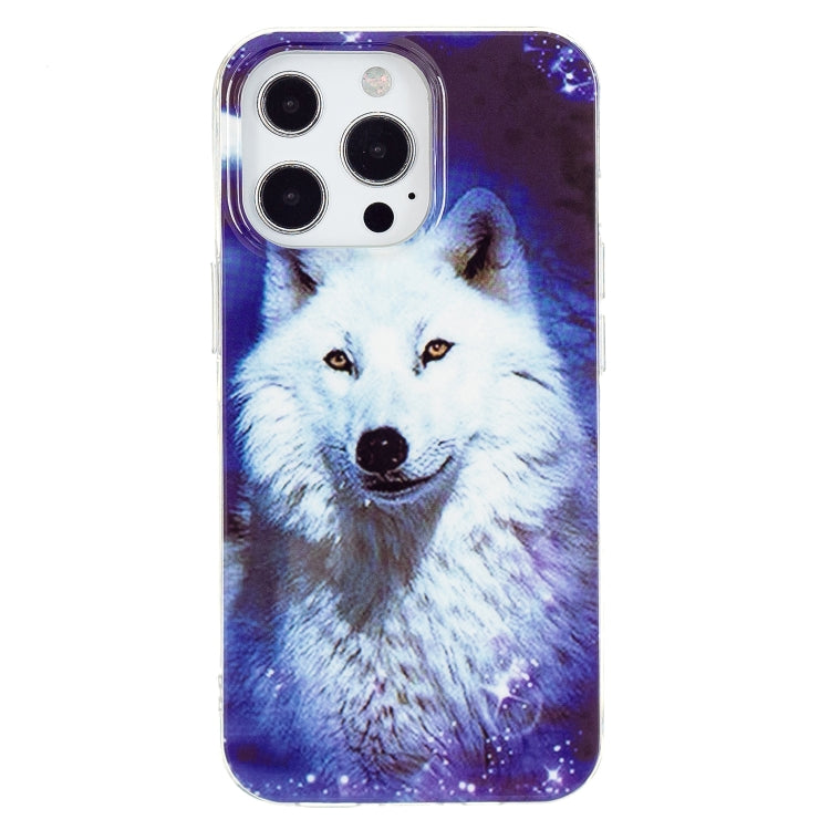 Avelena | Iphone 15 Pro Elektroplattierung Soft Tpu Handyhülle - Star Wolf