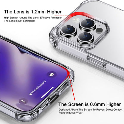 Avelena | Iphone 15 Pro Ipaky Crystal Clear Series Stoßfeste Pc + Tpu Schutztelefonhülle - Transparent