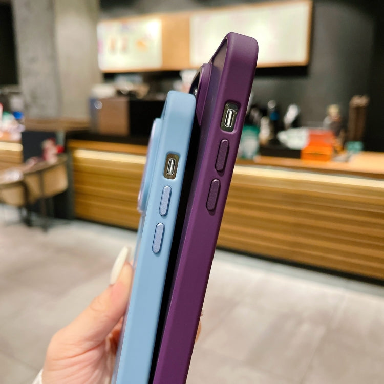 Avelena | Iphone 15 Pro Imitation Metall Matt Haut Gefühl Acryl Magsafe Handyhülle - Schwarz