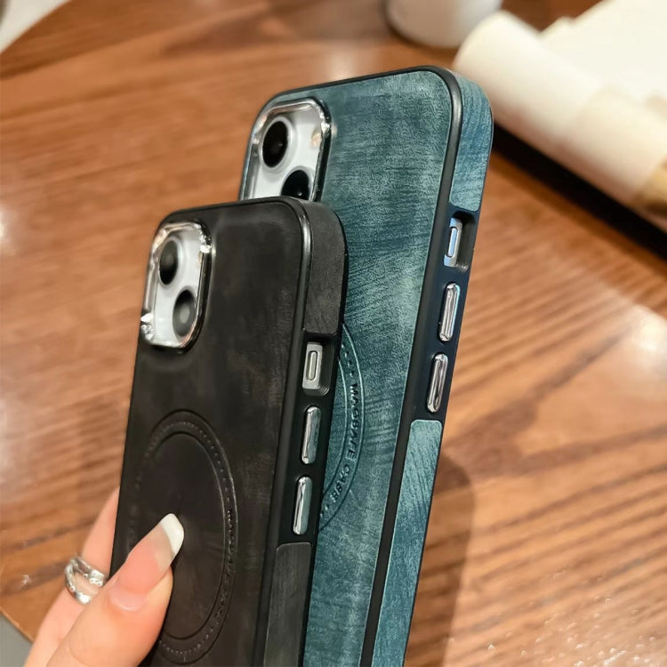 Avelena | iPhone 14 Seiten PU Hybrid TPU Magsafe Handyhülle - Braun