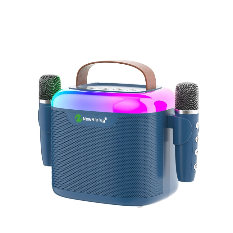 Avelena | New RiXing NR8805 TWS Tragbarer Smart Bluetooth Lautsprecher mit RGB Beleuchtung (Blau)