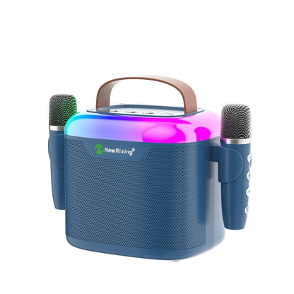 Avelena | New RiXing NR8805 TWS Tragbarer Smart Bluetooth Lautsprecher mit RGB Beleuchtung (Blau)