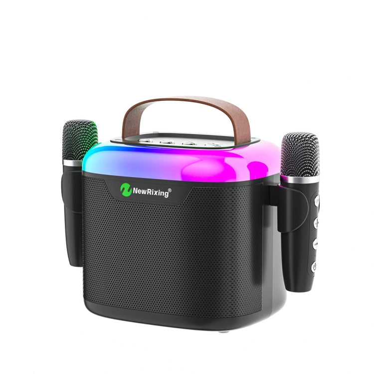 Avelena | New RiXing NR8805 TWS Tragbarer Smart Bluetooth Lautsprecher mit RGB-Beleuchtung (Schwarz)