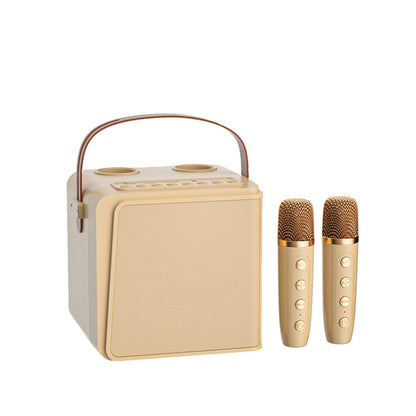 Avelena | New RiXing NR8807 TWS Tragbarer Handheld Geräuschreduzierung Smart Wireless Bluetooth Lautsprecher (Beige)