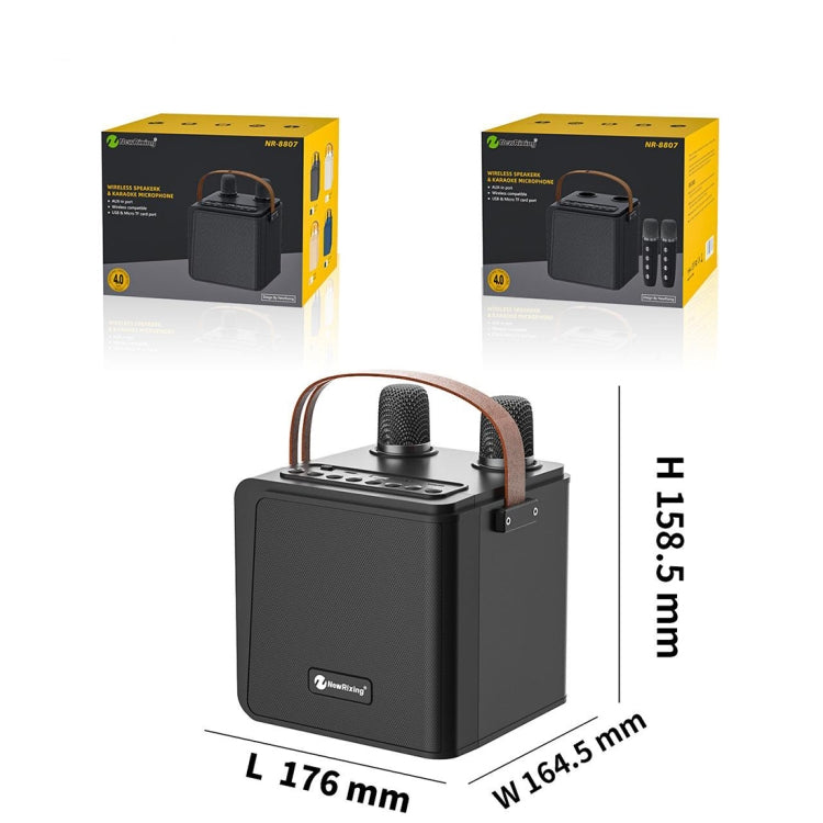 Avelena | New RiXing NR8807 TWS Tragbarer Handheld Geräuschreduzierung Smart Wireless Bluetooth Lautsprecher (Beige)