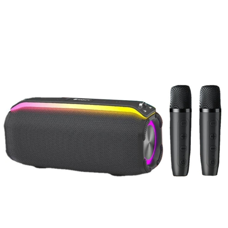 Avelena | New RiXing NR8809 20W Tragbarer TWS Smart Wireless Bluetooth Lautsprecher, Stil:Dual Mic(Grau)