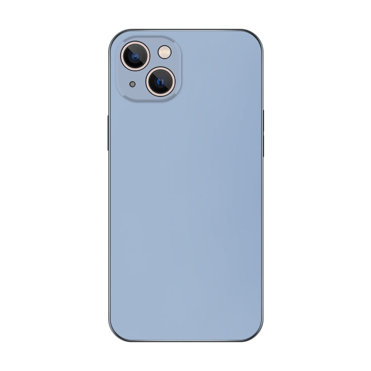 Avelena | iPhone 15 Elektroplating AG Frosted Handyhülle - Sierra Blau