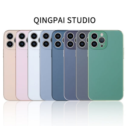 Avelena | iPhone 15 Elektroplating AG Frosted Handyhülle - Sierra Blau