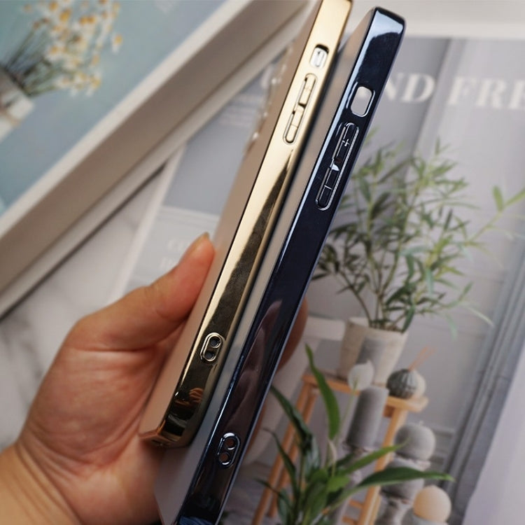 Avelena | iPhone 15 Elektroplating AG Frosted Handyhülle - Sierra Blau