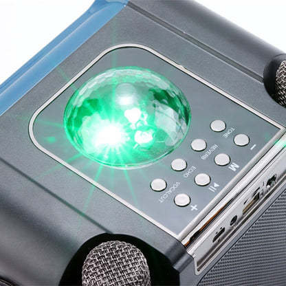 Avelena | T&G TG543 Bunter Integrierter Tragbarer Karaoke Drahtloser Bluetooth Lautsprecher (Rot)