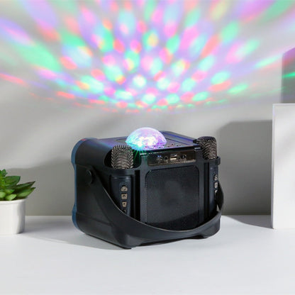 Avelena | T&G TG543 Bunter Integrierter Tragbarer Karaoke Drahtloser Bluetooth Lautsprecher (Rot)