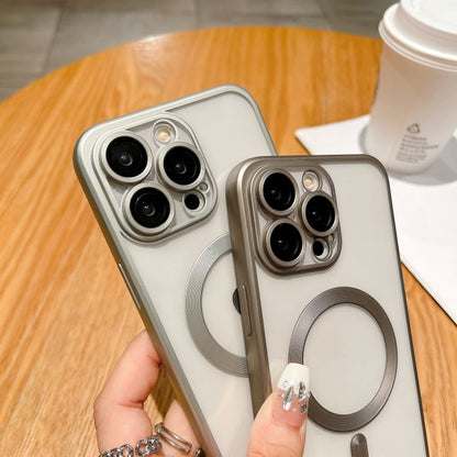 Avelena | iPhone 14 MagSafe Magnetische Frosted TPU Phone Case - Sierra Blau