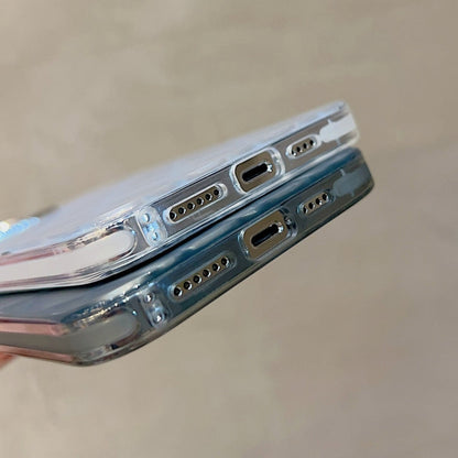 Avelena | iPhone 14 Pro 3D Rhombus Elektroplattierung TPU Hybrid PC Handyhülle - Gold