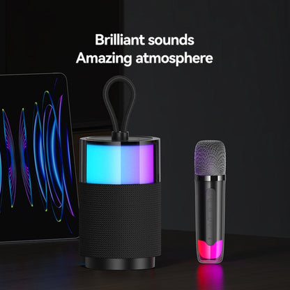 Avelena | USAMS US-YX013 Sound Element Serie Bluetooth Lautsprecher mit Mikrofon (Schwarz)