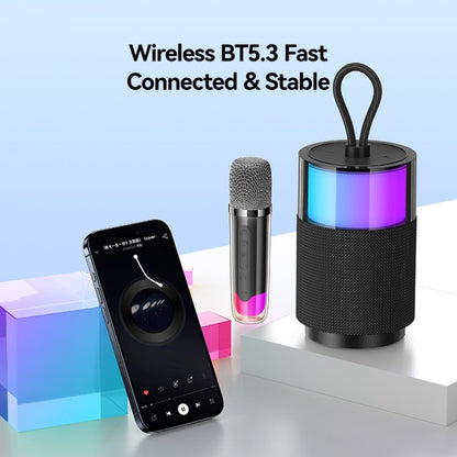 Avelena | USAMS US-YX013 Sound Element Serie Bluetooth Lautsprecher mit Mikrofon (Schwarz)
