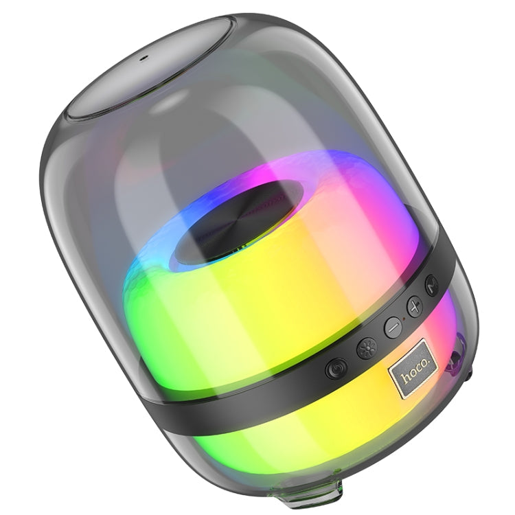 Avelena | hoco BS58 Kristall Bunt Leuchtend Bluetooth 5.1 Lautsprecher (Schwarz)