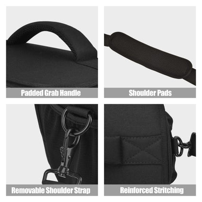 Avelena | Cwatcun D67 Crossbody Kamera Tasche Fotografie Objektiv Schultertasche, Größe: 22 x 15 x 15cm S(Black)